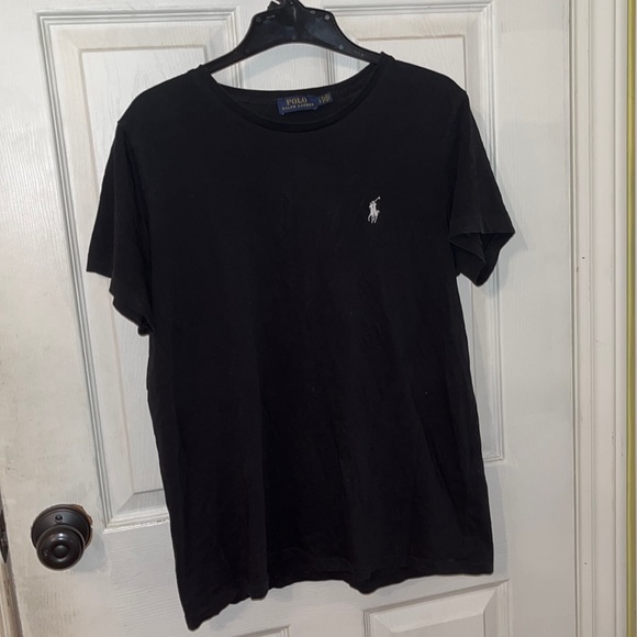 BLACK POLO TSHIRT - Picture 1 of 3
